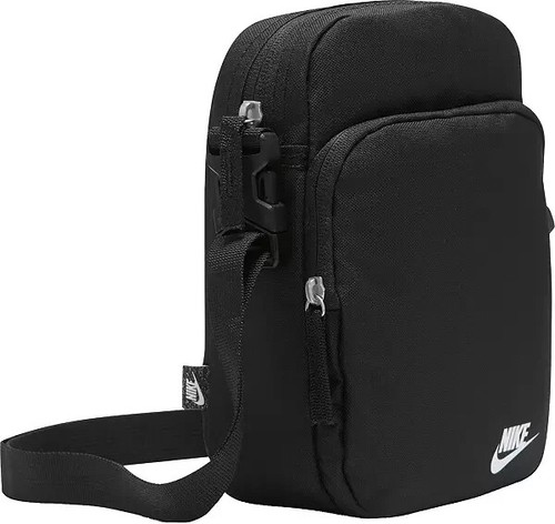Nike Unisex Sportswear Heritage Crossbody Bag Casual Shoulder Black - Image 4