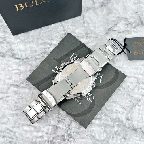 Bulova Classic Marine Star 96B256 Bule Dial Quartz Chronograph Men's Watch 43MM - Image 5