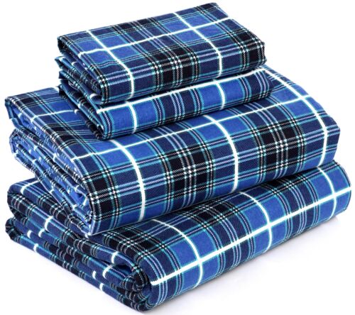 100% Cotton Flannel Sheet Set Deep Pockets Breathable Warm 170 GSM Cozy Soft - Image 5
