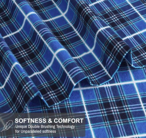 100% Cotton Flannel Sheet Set Deep Pockets Breathable Warm 170 GSM Cozy Soft - Image 7