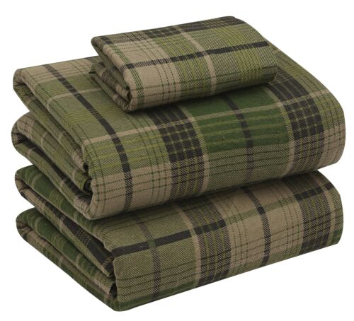 100% Cotton Flannel Sheet Set Deep Pockets Breathable Warm 170 GSM Cozy Soft - Image 13