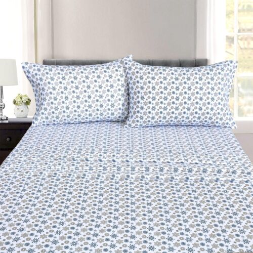 100% Cotton Flannel Sheet Set Deep Pockets Breathable Warm 170 GSM Cozy Soft - Image 81