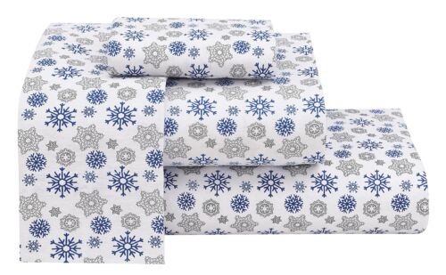 100% Cotton Flannel Sheet Set Deep Pockets Breathable Warm 170 GSM Cozy Soft - Image 85