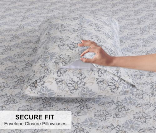 100% Cotton Flannel Sheet Set Deep Pockets Breathable Warm 170 GSM Cozy Soft - Image 123