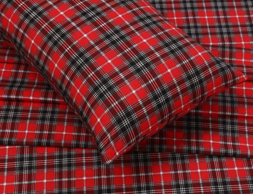 100% Cotton Flannel Sheet Set Deep Pockets Breathable Warm 170 GSM Cozy Soft - Image 149