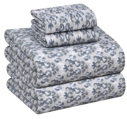 100% Cotton Flannel Sheet Set Deep Pockets Breathable Warm 170 GSM Cozy Soft - Image 162