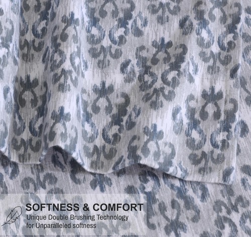 100% Cotton Flannel Sheet Set Deep Pockets Breathable Warm 170 GSM Cozy Soft - Image 163