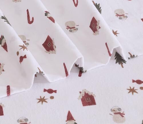 100% Cotton Flannel Sheet Set Deep Pockets Breathable Warm 170 GSM Cozy Soft - Image 181