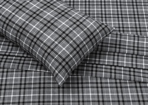 100% Cotton Flannel Sheet Set Deep Pockets Breathable Warm 170 GSM Cozy Soft - Image 239