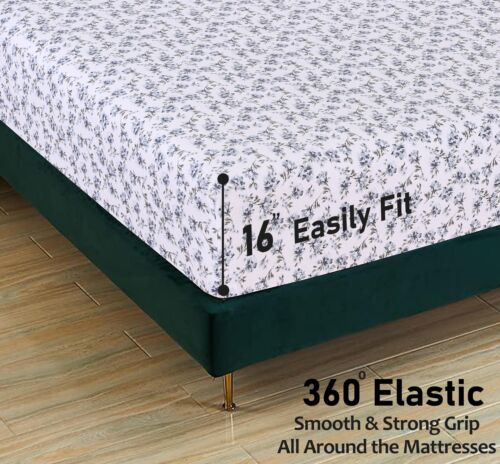 100% Cotton Flannel Sheet Set Deep Pockets Breathable Warm 170 GSM Cozy Soft - Image 248