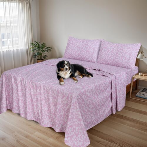 100% Cotton Flannel Sheet Set Deep Pockets Breathable Warm 170 GSM Cozy Soft - Image 253