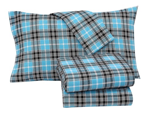 100% Cotton Flannel Sheet Set Deep Pockets Breathable Warm 170 GSM Cozy Soft - Image 286