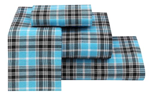 100% Cotton Flannel Sheet Set Deep Pockets Breathable Warm 170 GSM Cozy Soft - Image 287