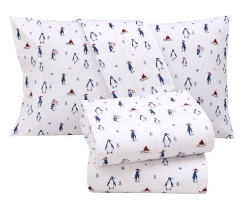 100% Cotton Flannel Sheet Set Deep Pockets Breathable Warm 170 GSM Cozy Soft - Image 301