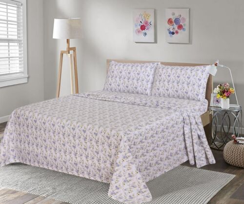 100% Cotton Flannel Sheet Set Deep Pockets Breathable Warm 170 GSM Cozy Soft - Image 321