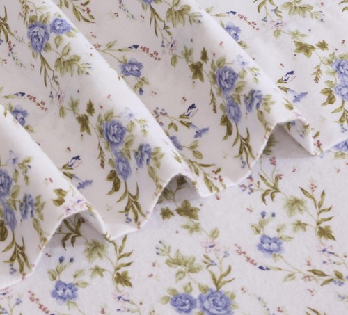 100% Cotton Flannel Sheet Set Deep Pockets Breathable Warm 170 GSM Cozy Soft - Image 325