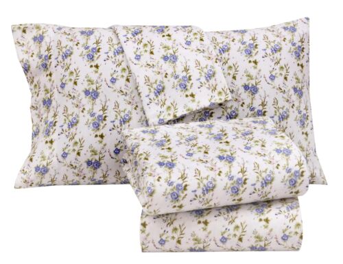 100% Cotton Flannel Sheet Set Deep Pockets Breathable Warm 170 GSM Cozy Soft - Image 326