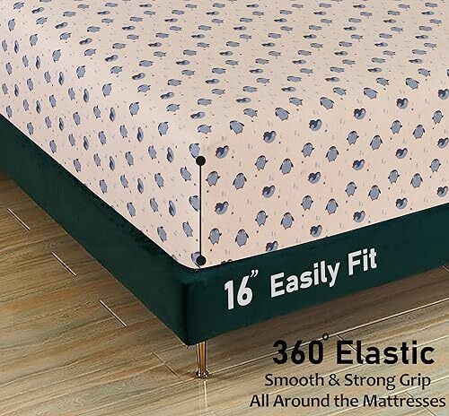 100% Cotton Flannel Sheet Set Deep Pockets Breathable Warm 170 GSM Cozy Soft - Image 331