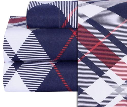 100% Cotton Flannel Sheet Set Deep Pockets Breathable Warm 170 GSM Cozy Soft - Image 351