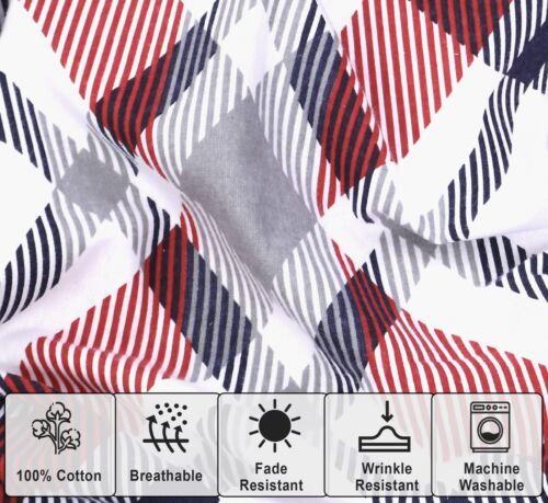 100% Cotton Flannel Sheet Set Deep Pockets Breathable Warm 170 GSM Cozy Soft - Image 353