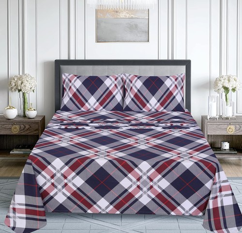 100% Cotton Flannel Sheet Set Deep Pockets Breathable Warm 170 GSM Cozy Soft - Image 356