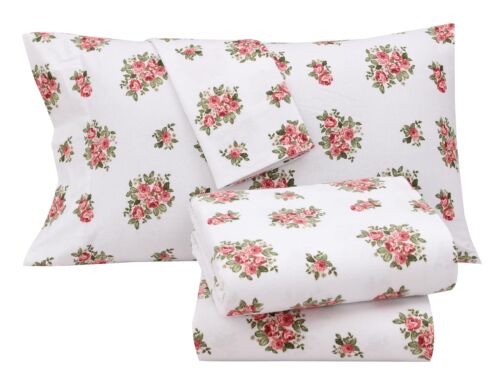 100% Cotton Flannel Sheet Set Deep Pockets Breathable Warm 170 GSM Cozy Soft - Image 364