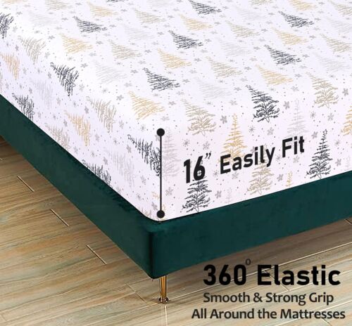 100% Cotton Flannel Sheet Set Deep Pockets Breathable Warm 170 GSM Cozy Soft - Image 388