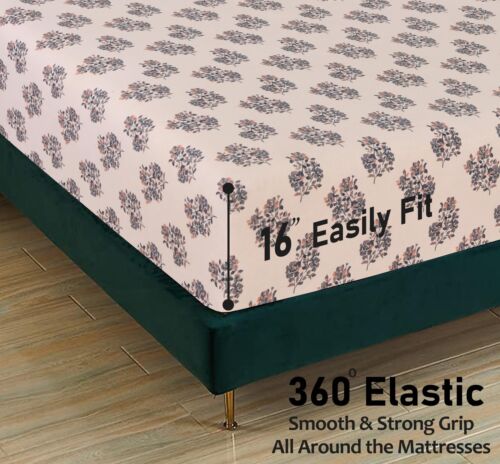 100% Cotton Flannel Sheet Set Deep Pockets Breathable Warm 170 GSM Cozy Soft - Image 410