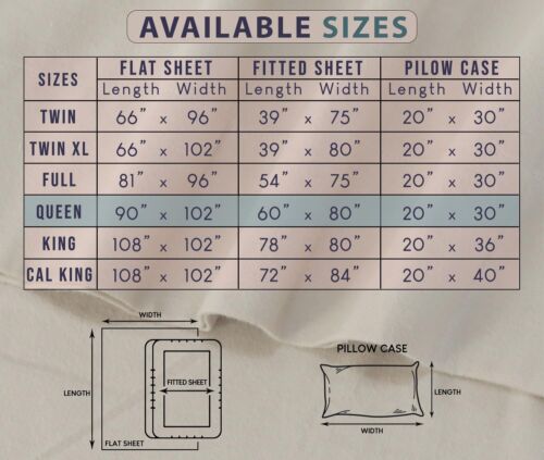 100% Cotton Flannel Sheet Set Deep Pockets Breathable Warm 170 GSM Cozy Soft - Image 413