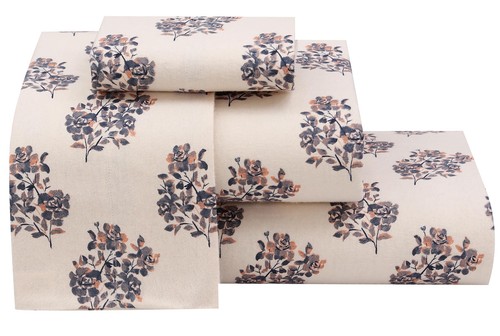 100% Cotton Flannel Sheet Set Deep Pockets Breathable Warm 170 GSM Cozy Soft - Image 414