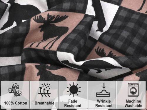 100% Cotton Flannel Sheet Set Deep Pockets Breathable Warm 170 GSM Cozy Soft - Image 436