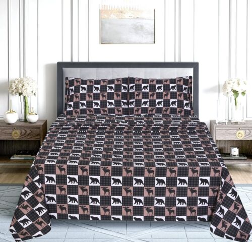 100% Cotton Flannel Sheet Set Deep Pockets Breathable Warm 170 GSM Cozy Soft - Image 439