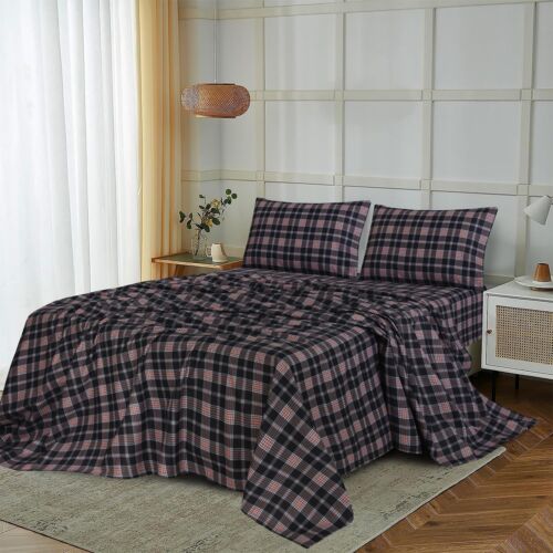 100% Cotton Flannel Sheet Set Deep Pockets Breathable Warm 170 GSM Cozy Soft - Image 443