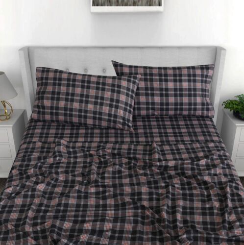 100% Cotton Flannel Sheet Set Deep Pockets Breathable Warm 170 GSM Cozy Soft - Image 446