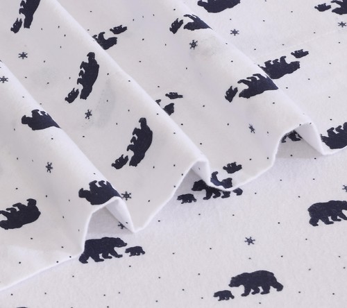 100% Cotton Flannel Sheet Set Deep Pockets Breathable Warm 170 GSM Cozy Soft - Image 467