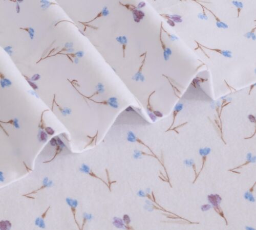 100% Cotton Flannel Sheet Set Deep Pockets Breathable Warm 170 GSM Cozy Soft - Image 475