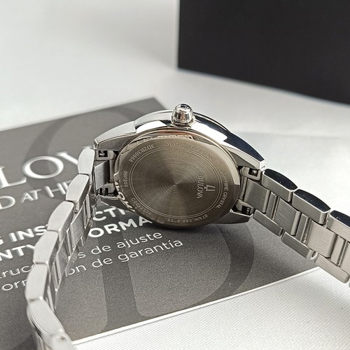 New Bulova Sutton 96P250 Diamond Blue Dial Quartz Stainless Steel Women's Watch - Image 4