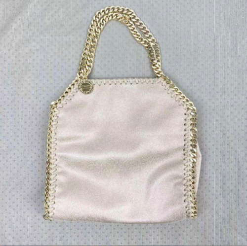 Stella McCartney Falabella Tiny Shoulder Bag Chain Gold Tote Bag Beige Women - Image 8