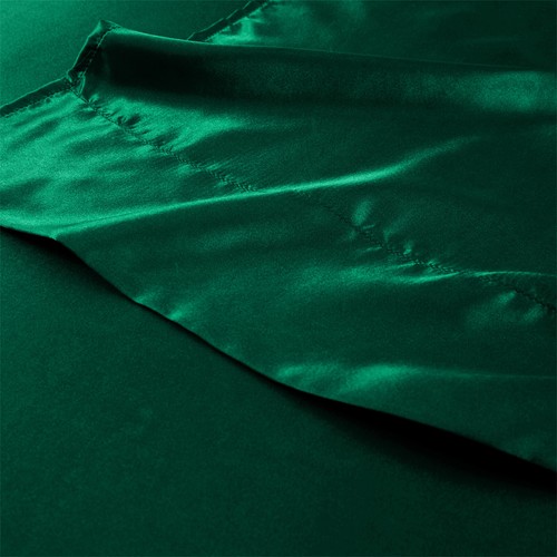 4 Pcs Smooth Satin Silk Sheet Set Deep Pocket Bed Sheet Wrinkle Fade Resistant - Image 37