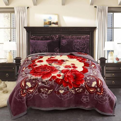 Heavy Thick Blanket Winter Warm Mink Bed Blankets Soft King size vintage 85x93 - Image 52