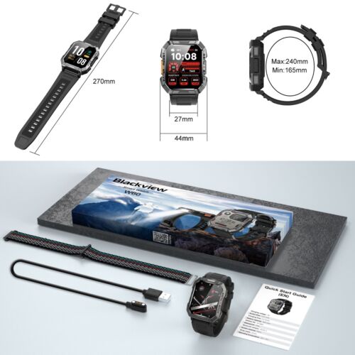 Smart Watch Military Tactical Men Sport Heart Rate Fitness Tracker Wristwatch US - Image 18