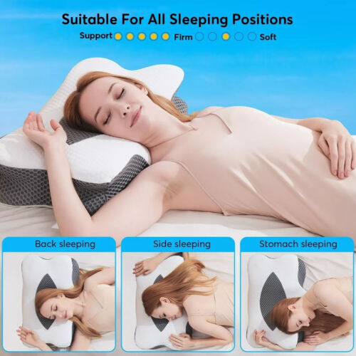 Cervical Memory Foam Pillow for Neck Pain Relief Neck Support Pillows (RANDOM) - Image 5