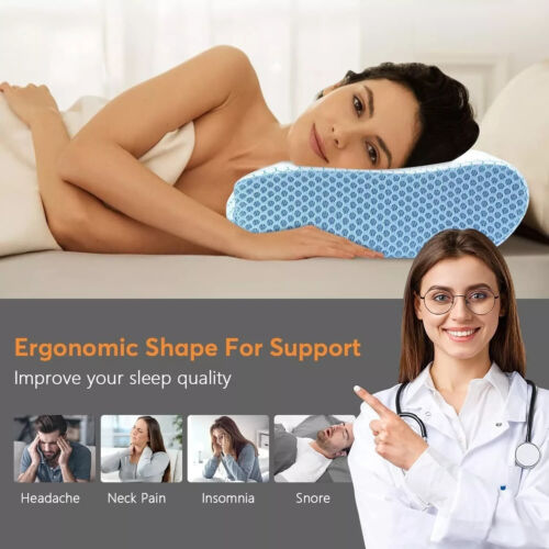 Cervical Memory Foam Pillow for Neck Pain Relief Neck Support Pillows (RANDOM) - Image 15