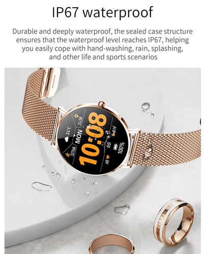 2025 Smart Watch for Women, Slim Waterproof Smartwatch, Bluetooth iPhone Samsung - Image 7