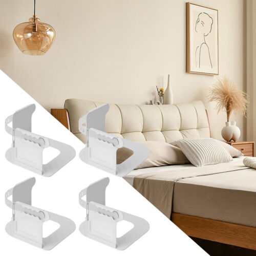 4x Upgraded Bed Sheet Mattress Holder Fastener Grippers Firm Tight Easy Install - Image 3