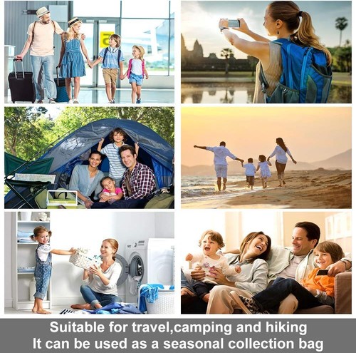 Compression Bags Travel Accessories 10 Pack Space Saver Bags No Vacuum or Pump - Image 7