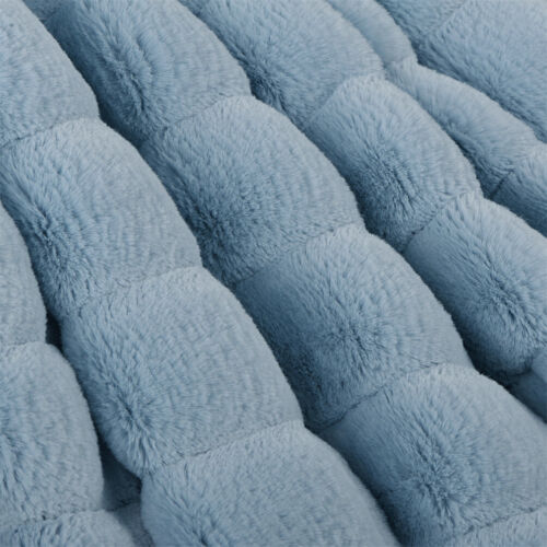 Super Soft Mink Throw Blanket Striped Design Cozy Warm Lightweight Gift Idea - Image 17