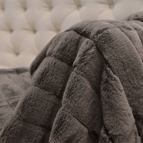 Super Soft Mink Throw Blanket Striped Design Cozy Warm Lightweight Gift Idea - Image 69