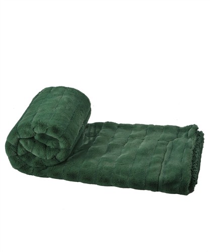 Super Soft Mink Throw Blanket Striped Design Cozy Warm Lightweight Gift Idea - Image 96