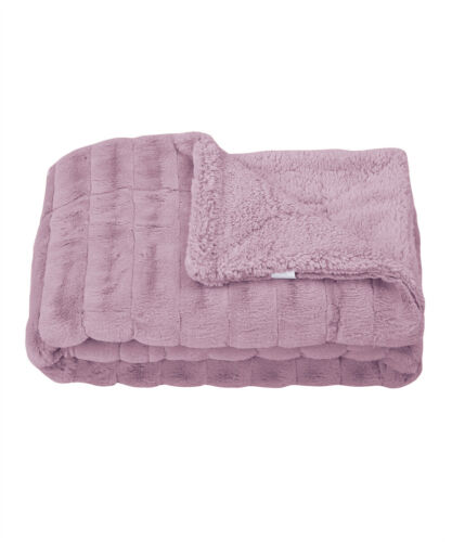 Super Soft Mink Throw Blanket Striped Design Cozy Warm Lightweight Gift Idea - Image 120